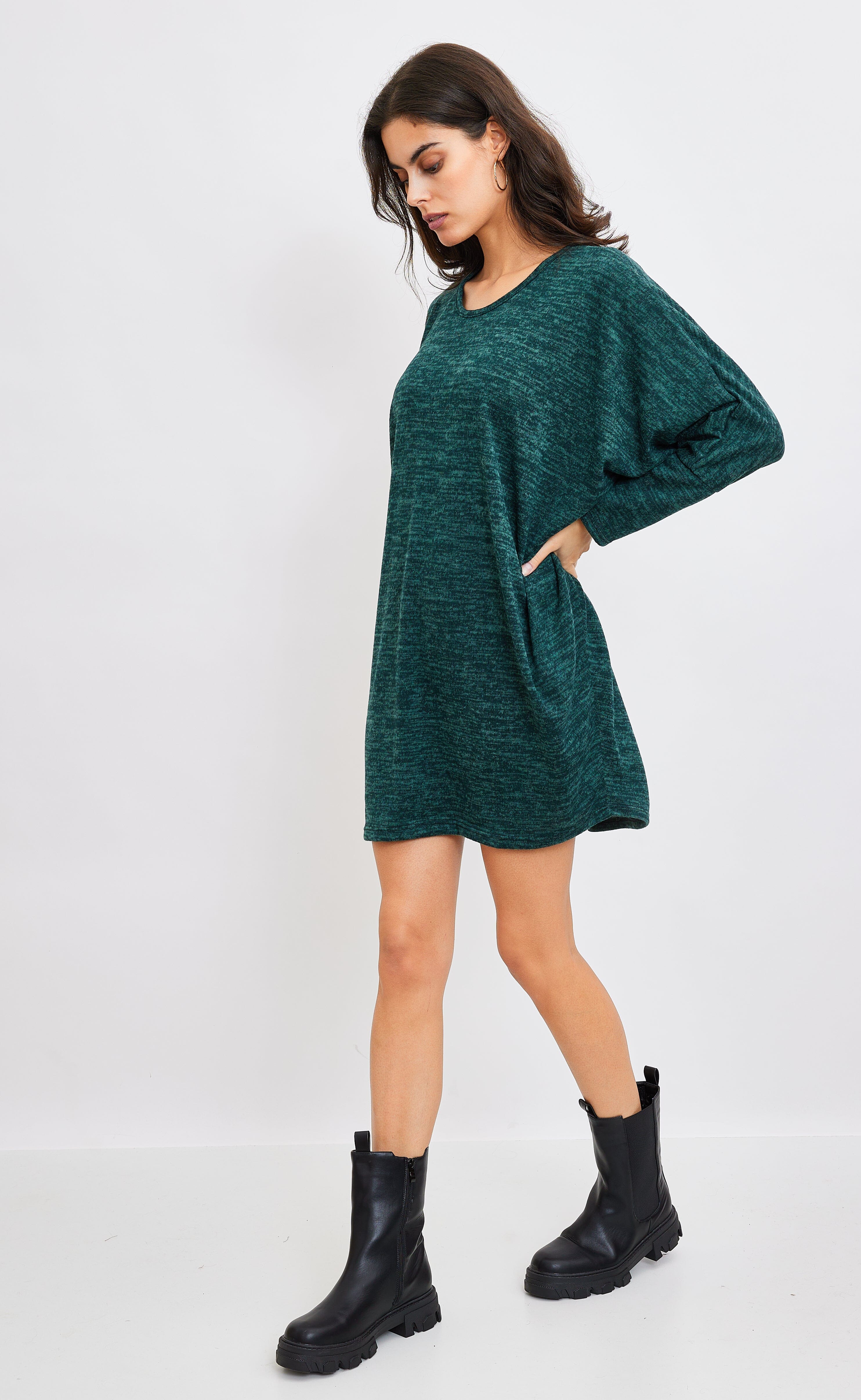 Robe pull vert Robe