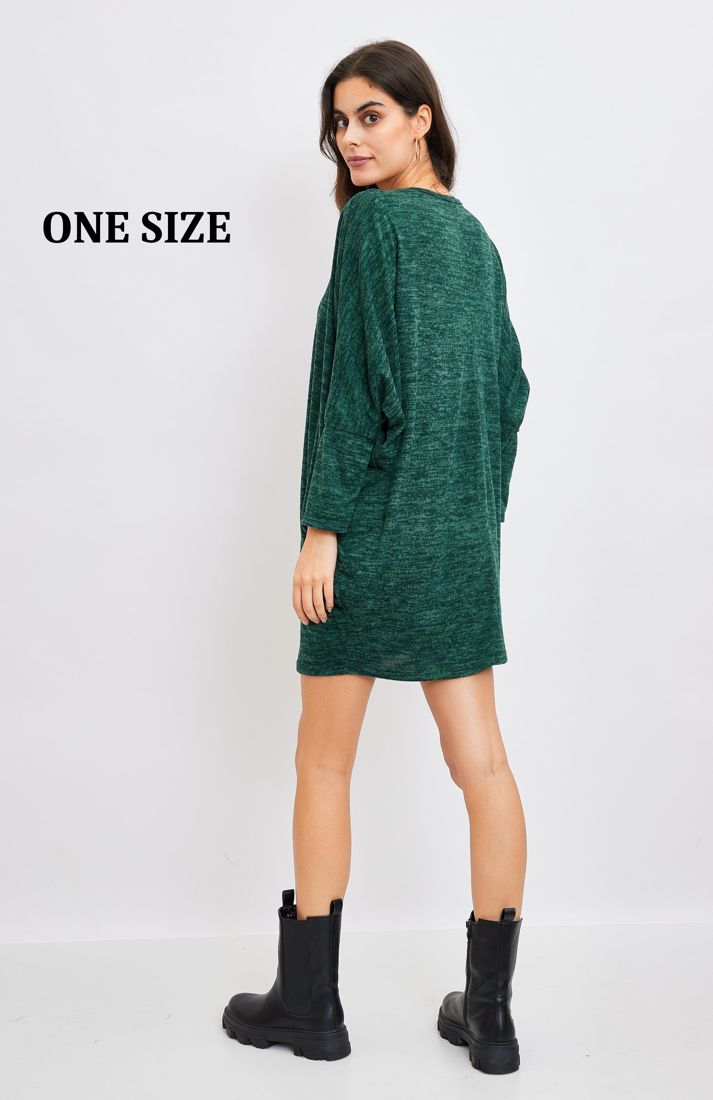 Robe pull vert Robe