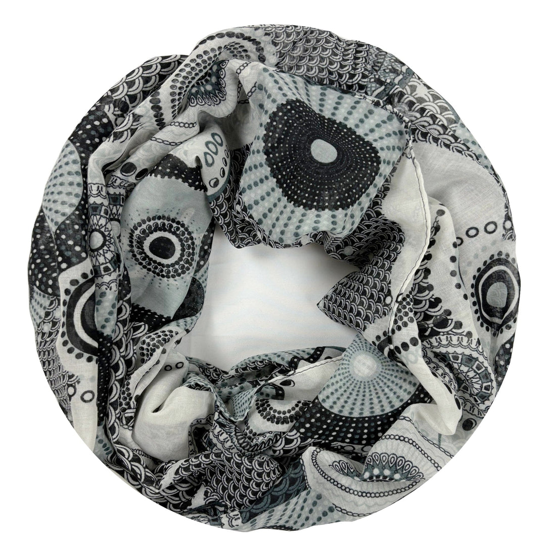 Echarpe Ă boucles pour dames avec motif foulard