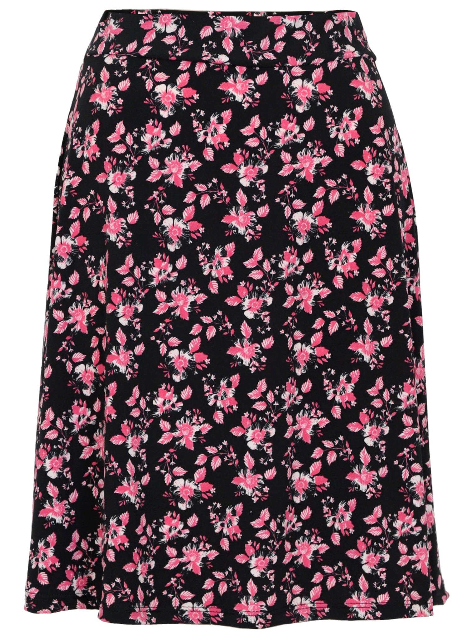 Jupe fleurie fuchsia jupe