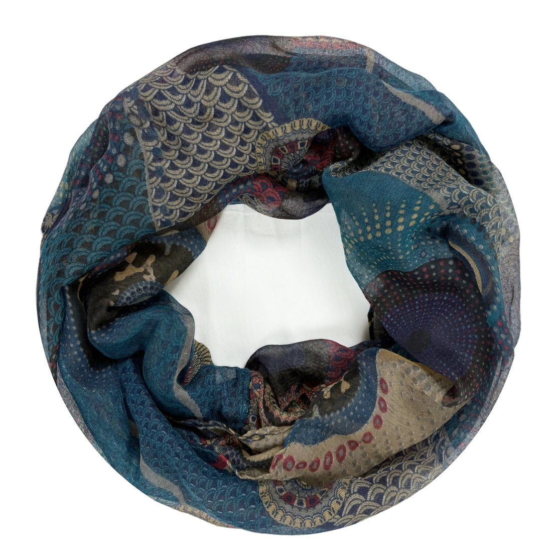 Écharpe tendance à boucles foulard