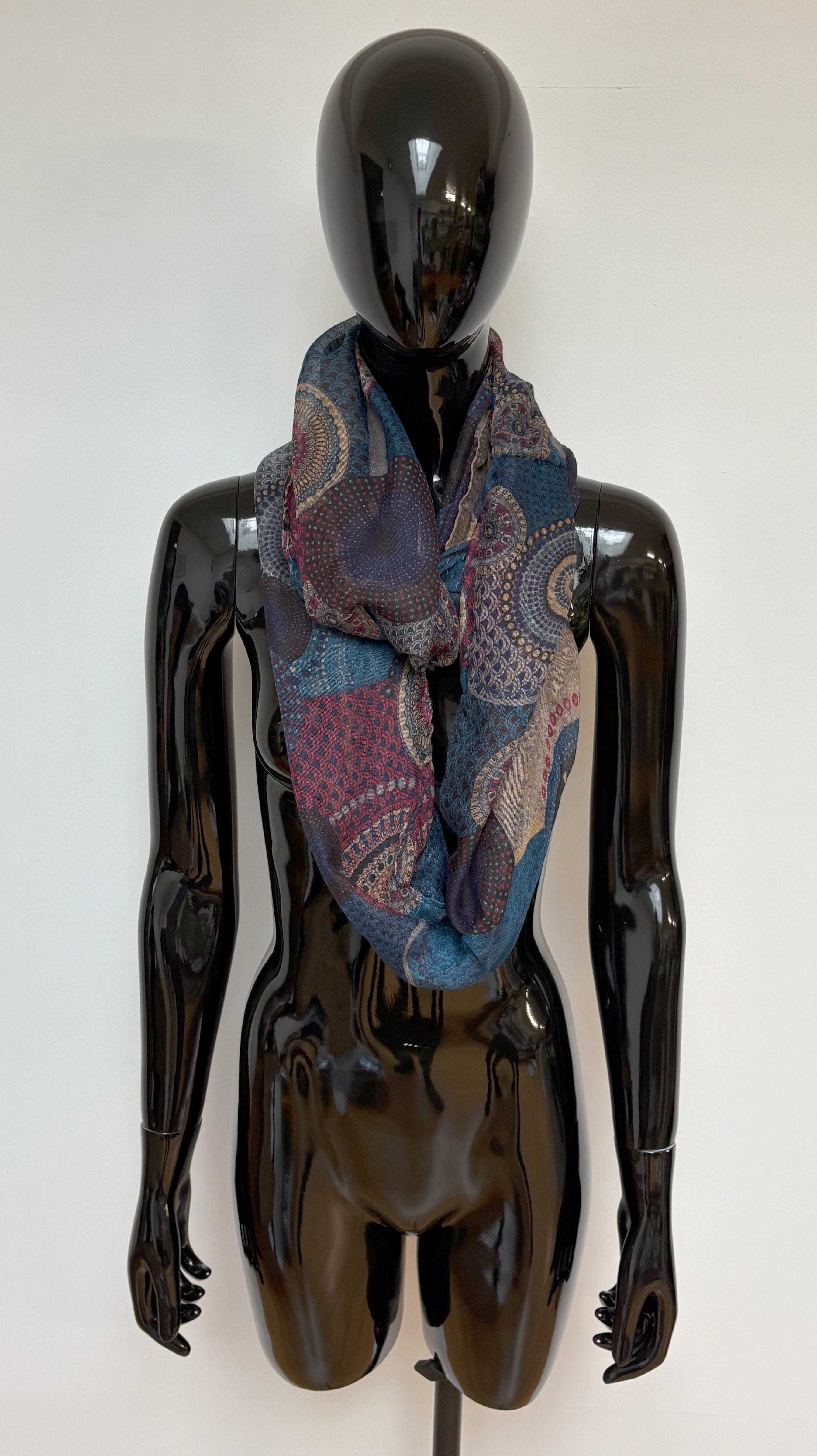 Écharpe tendance à boucles foulard