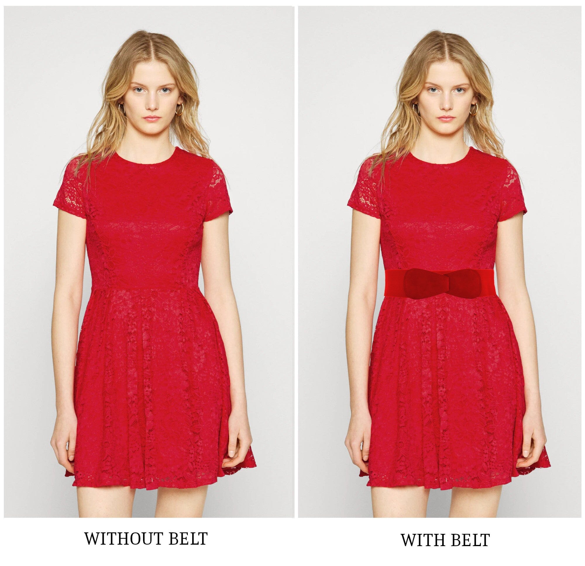 Ceinture large (Rouge) - femme ceinture