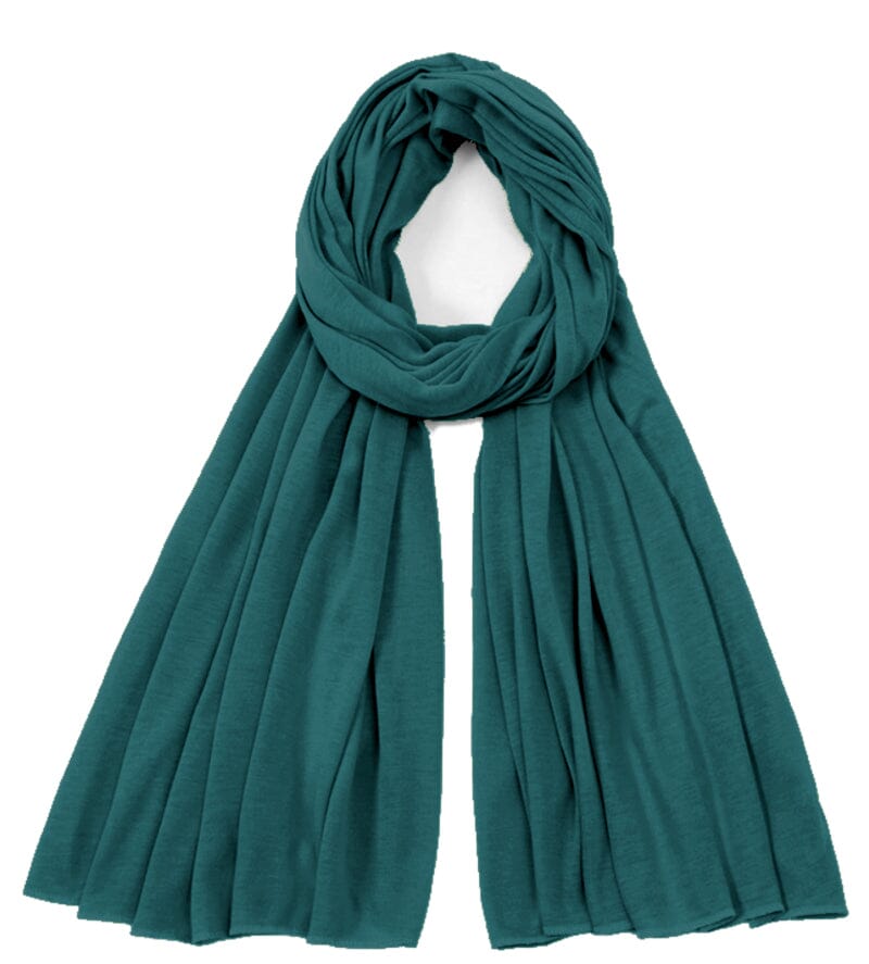 Echarpe Bleu Canard femme foulard