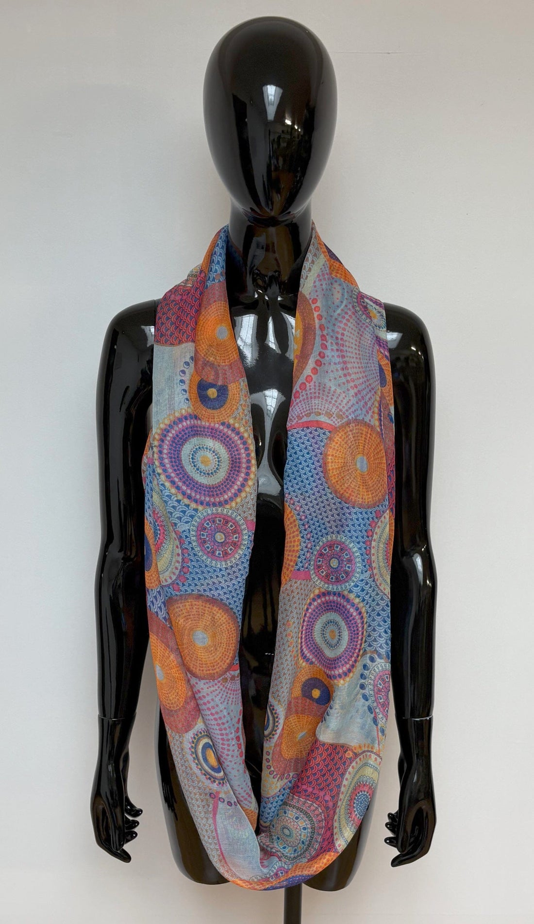 Echarpe ronde avec motif foulard