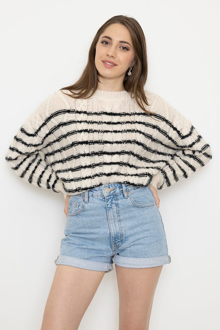 Pull grosse maille femme pull