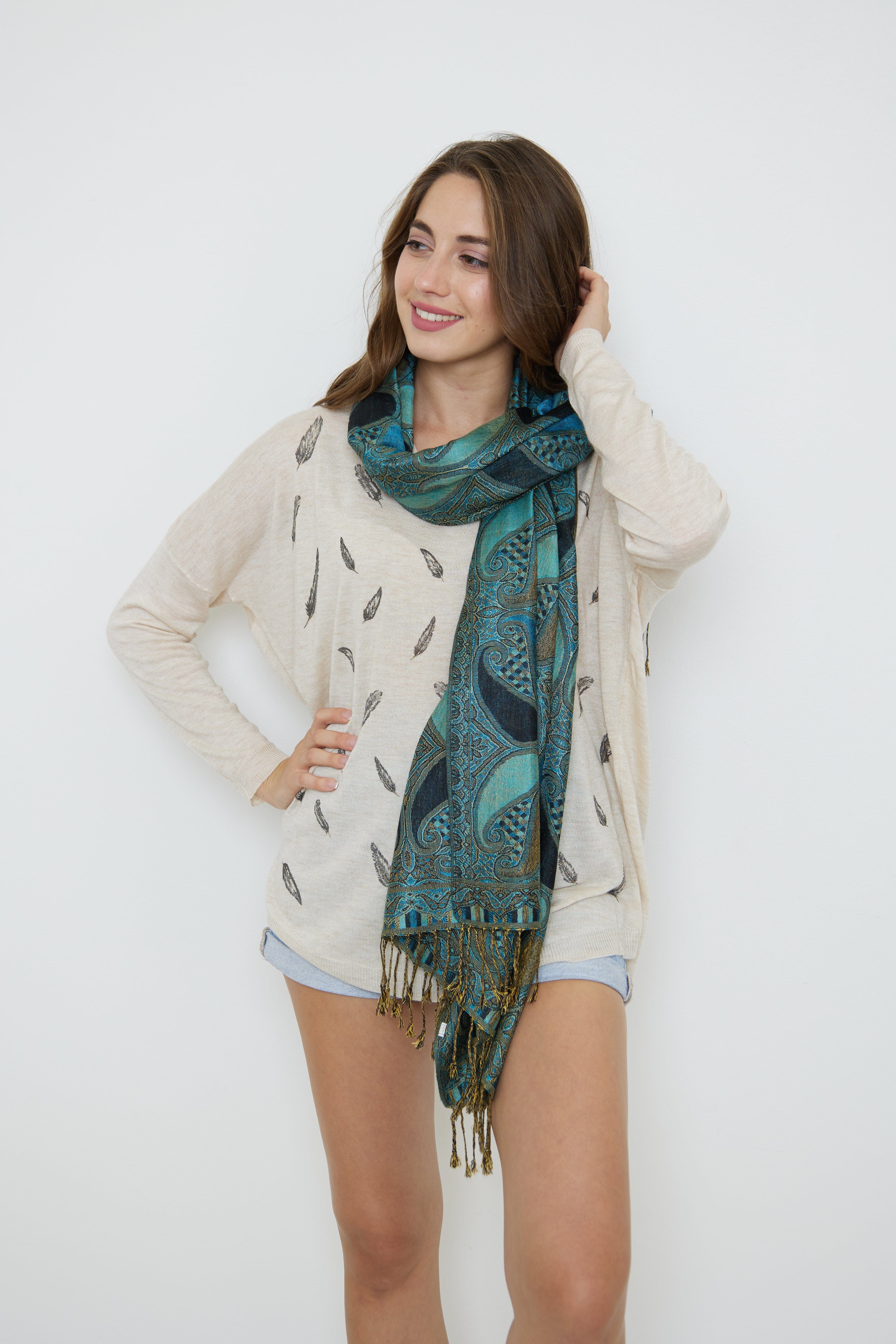 Pashminas Coton foulard