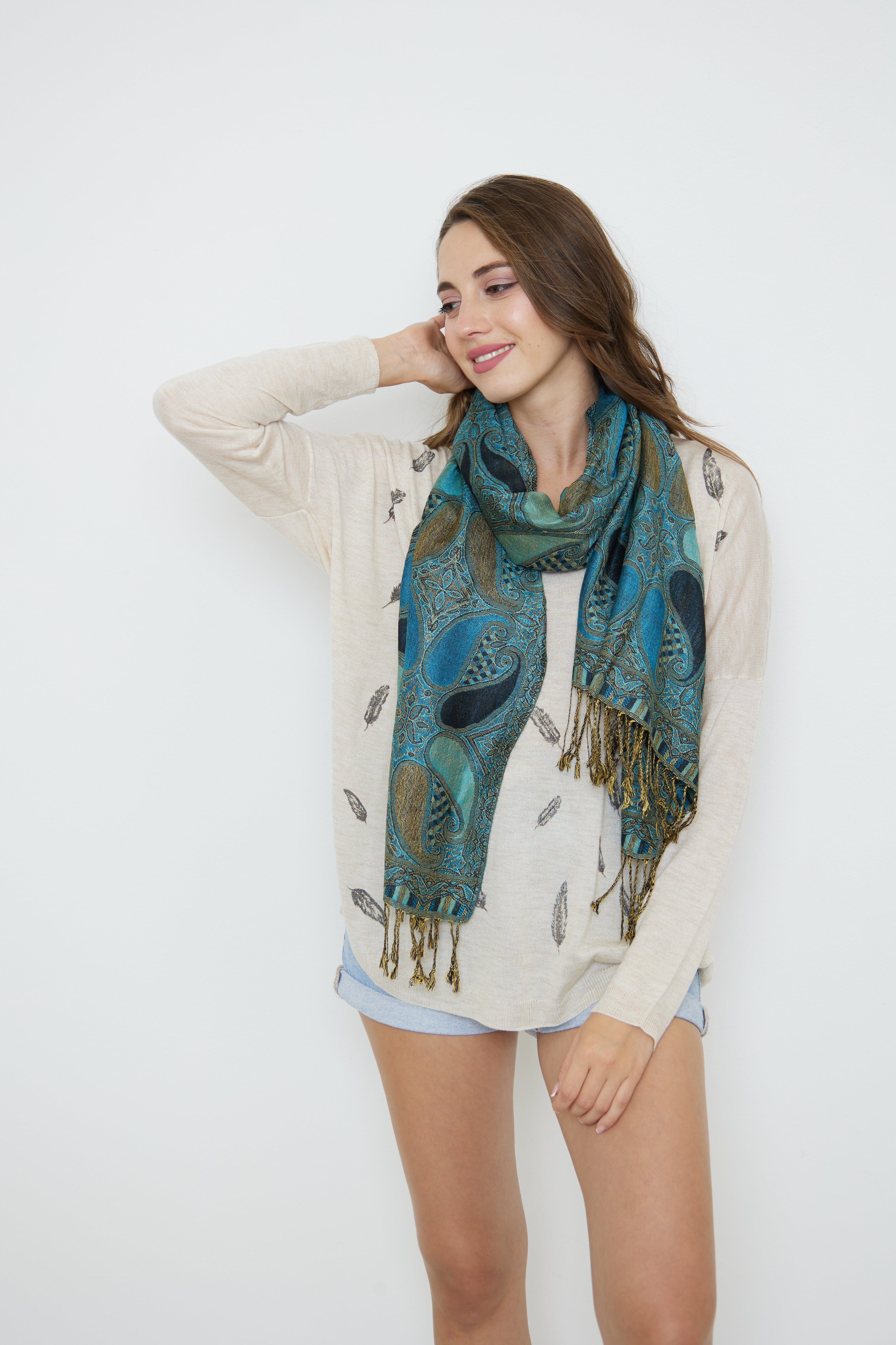 Pashminas Coton foulard