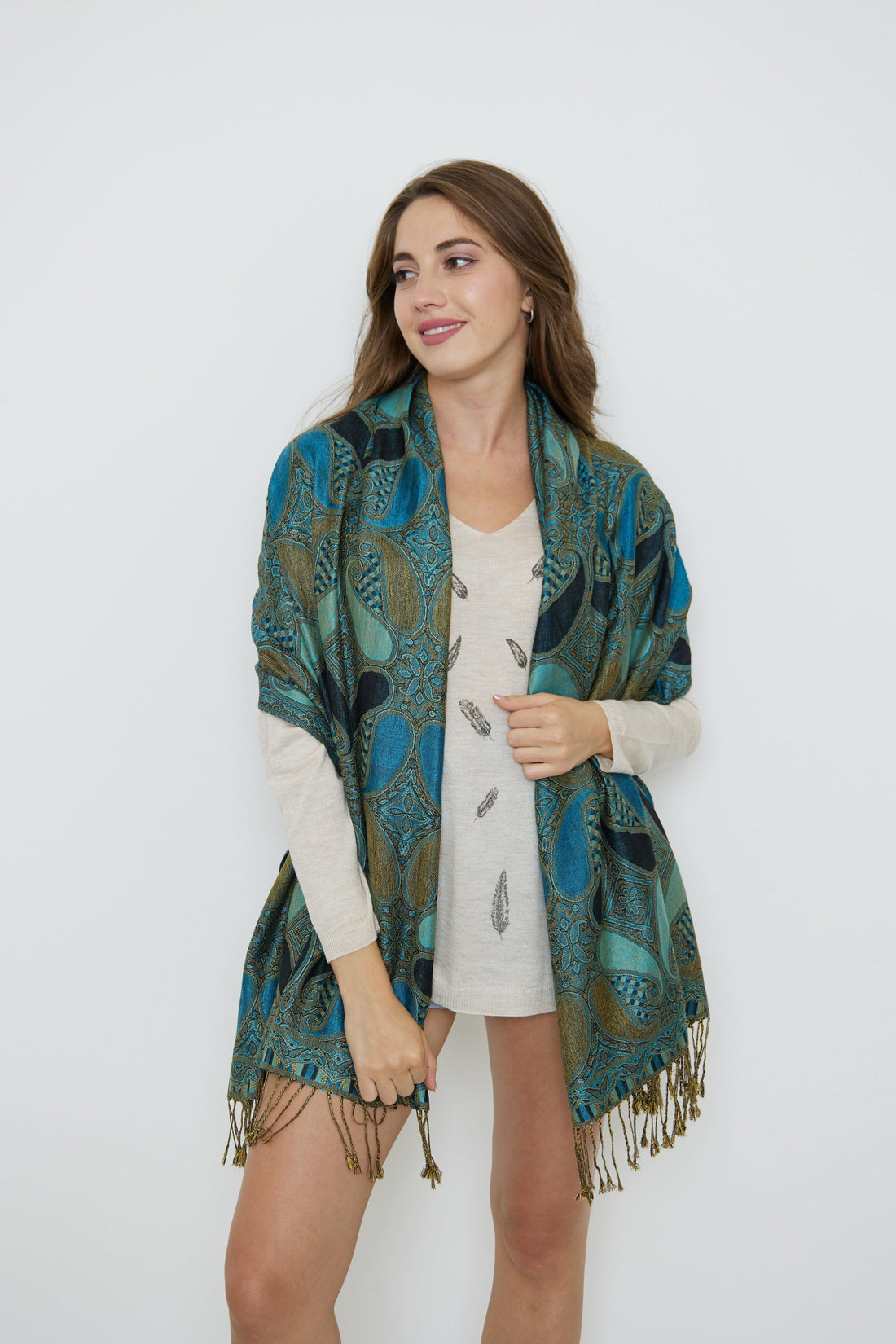 Pashminas Coton foulard