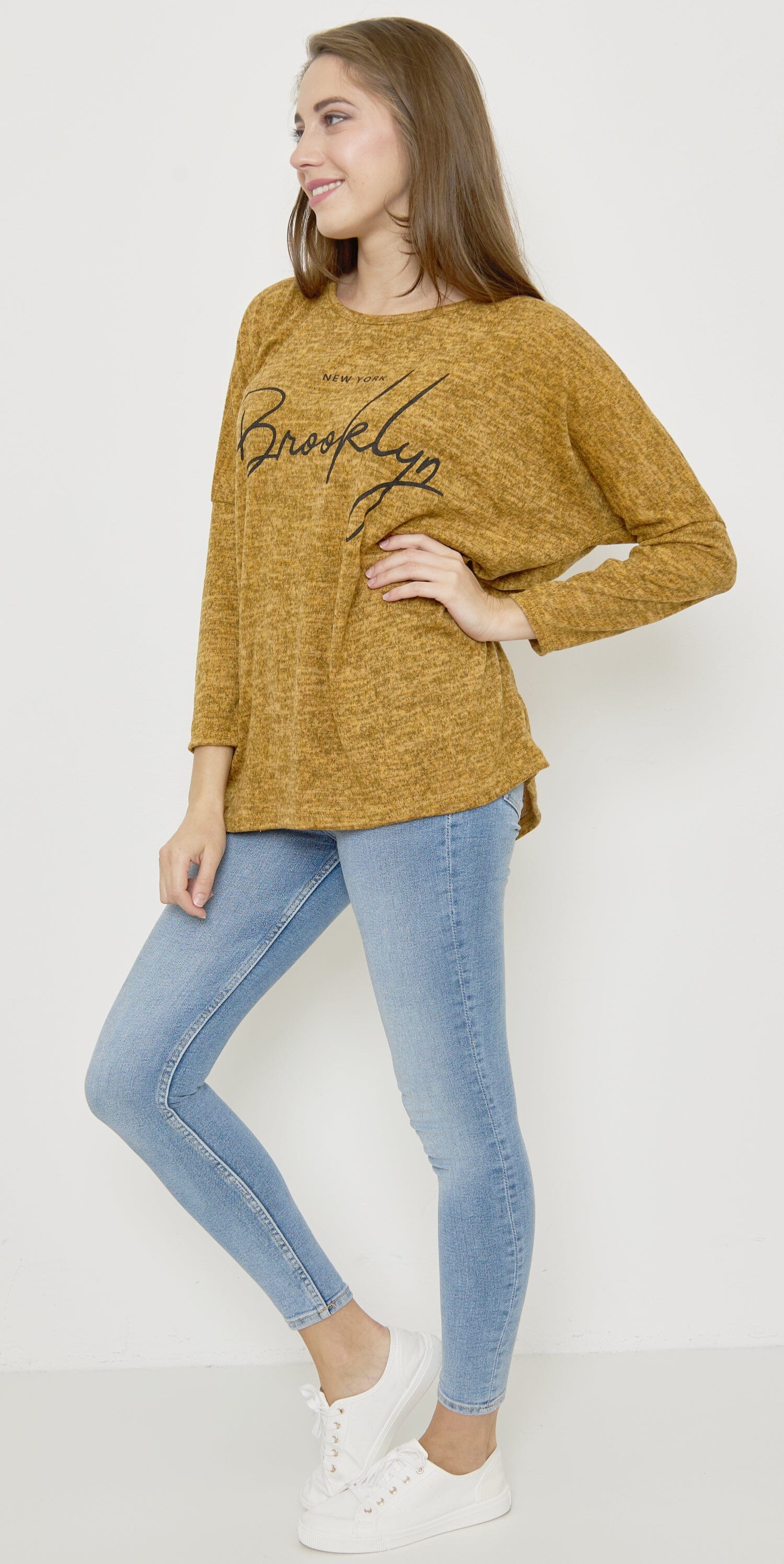 Sweat-Pull Style Oversize imprimé Brooklyn sweat-pull