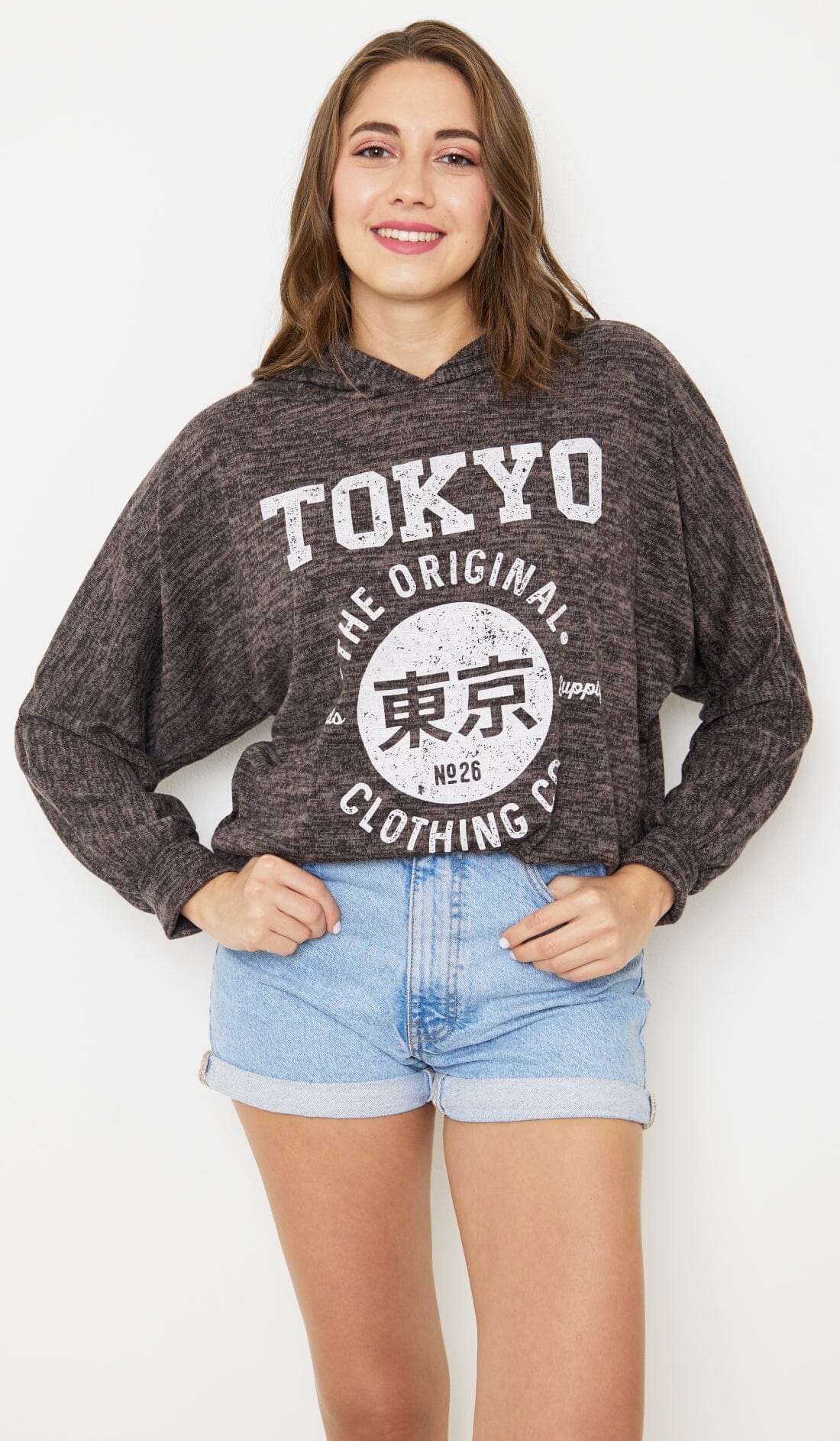 Sweat-Pull Style Oversize imprimé avec Capuche sweat-pull