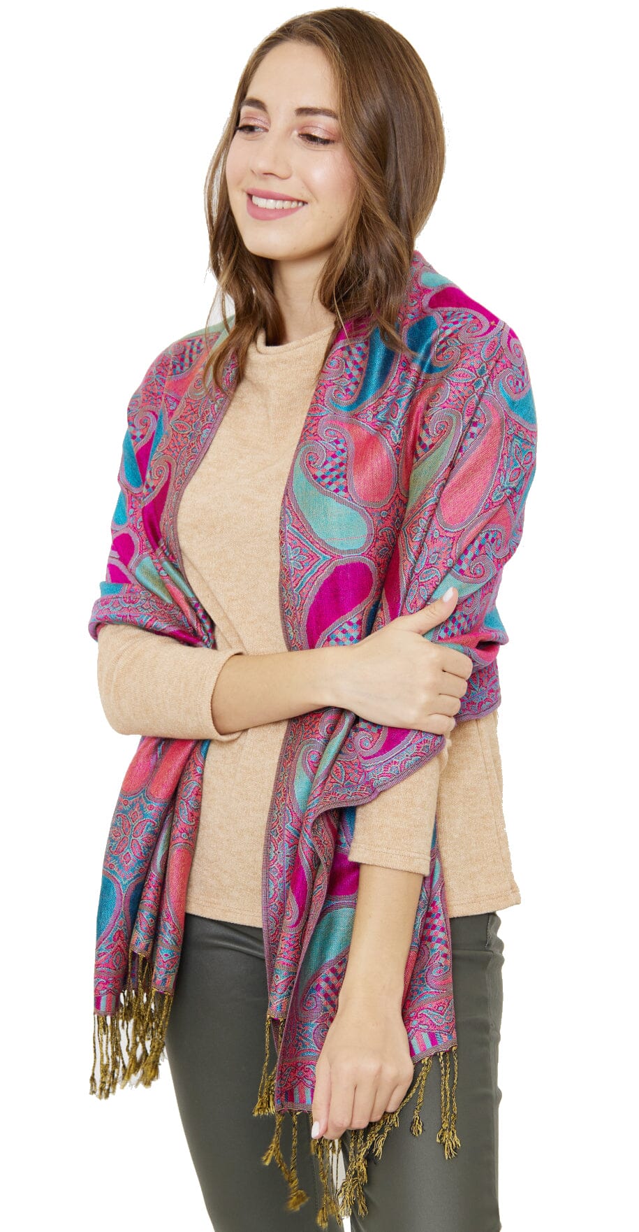 Plaid Pashmina foulard