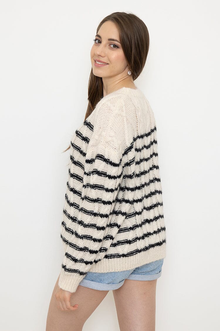 Pull grosse maille femme pull