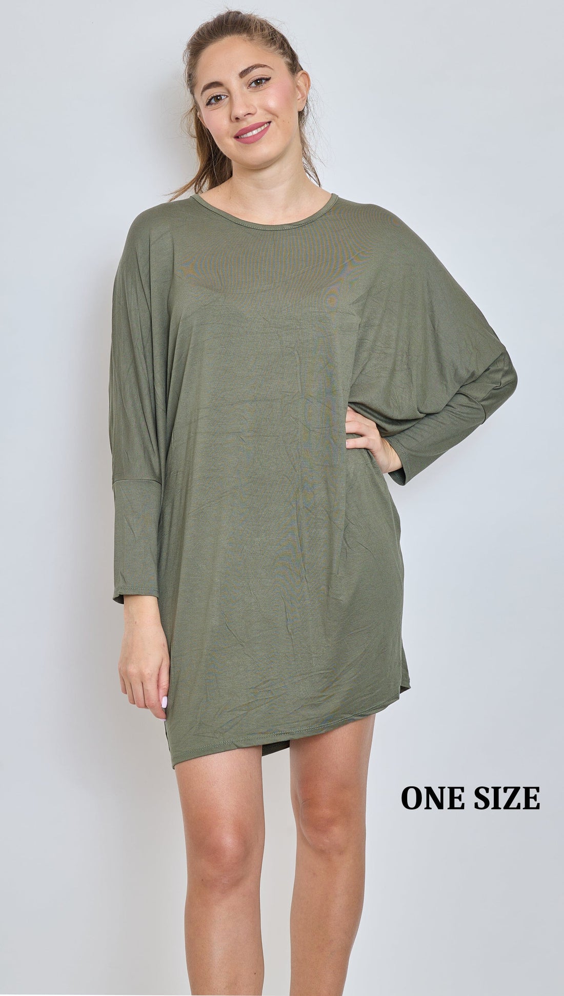 Tunique Robe Manche Longue Oversize Taille Unique - Femme Robe