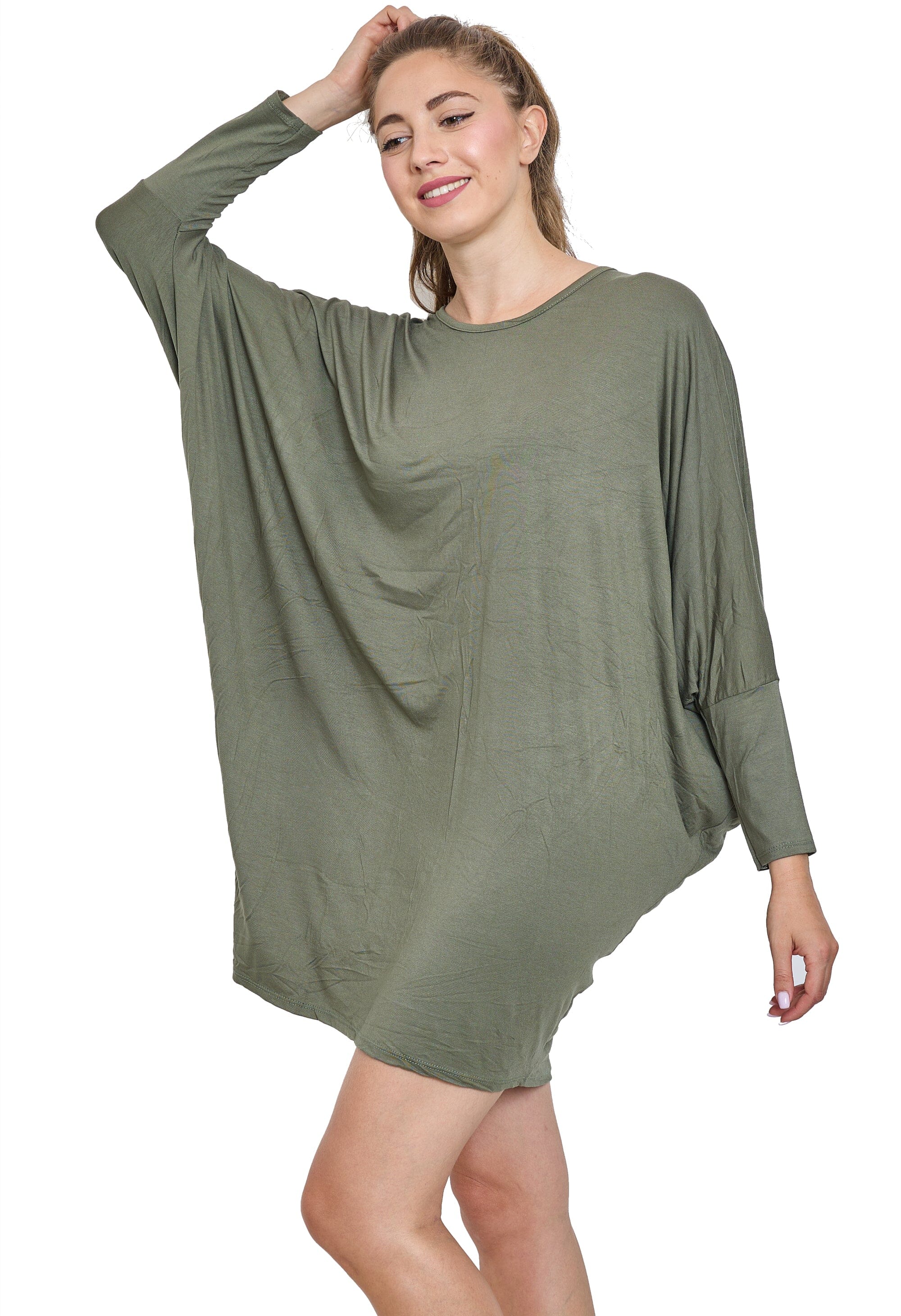 Tunique Robe Manche Longue Oversize Taille Unique - Femme Robe