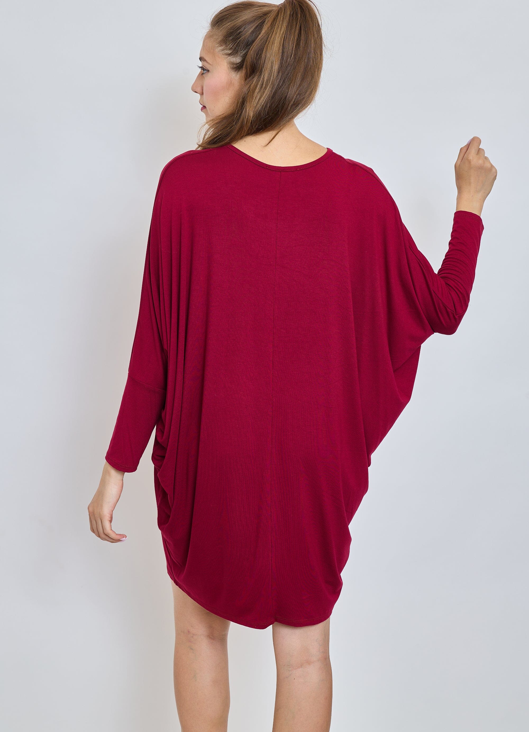 Tunique Robe Manche Longue Oversize Taille Unique - Femme Robe