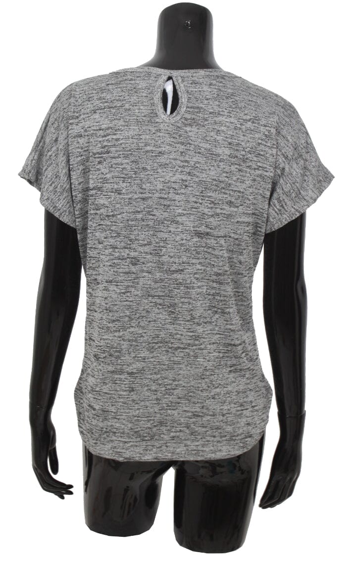 T shirt trous dos chiné haut