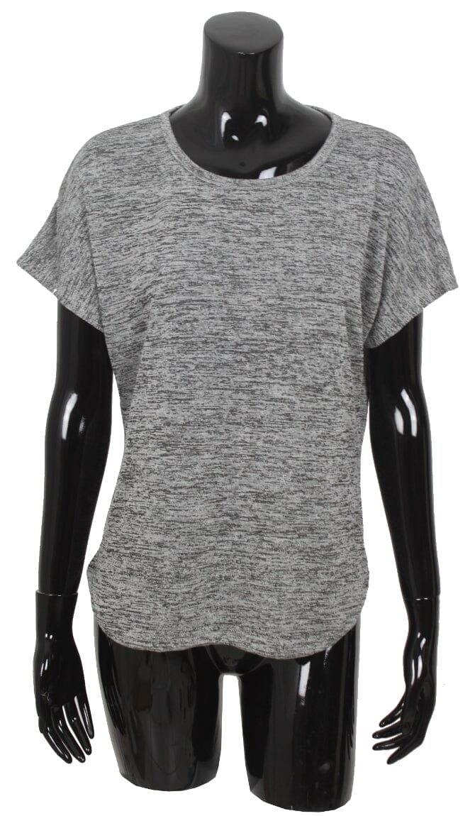 T shirt trous dos chiné haut