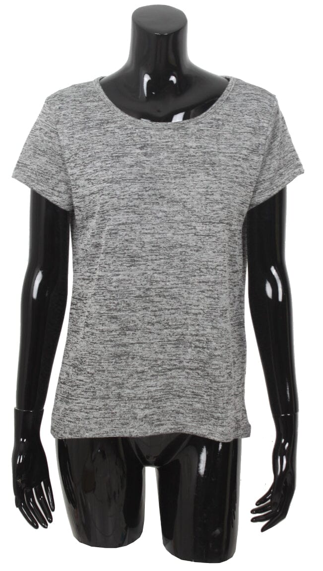 T shirt trous dos chiné haut