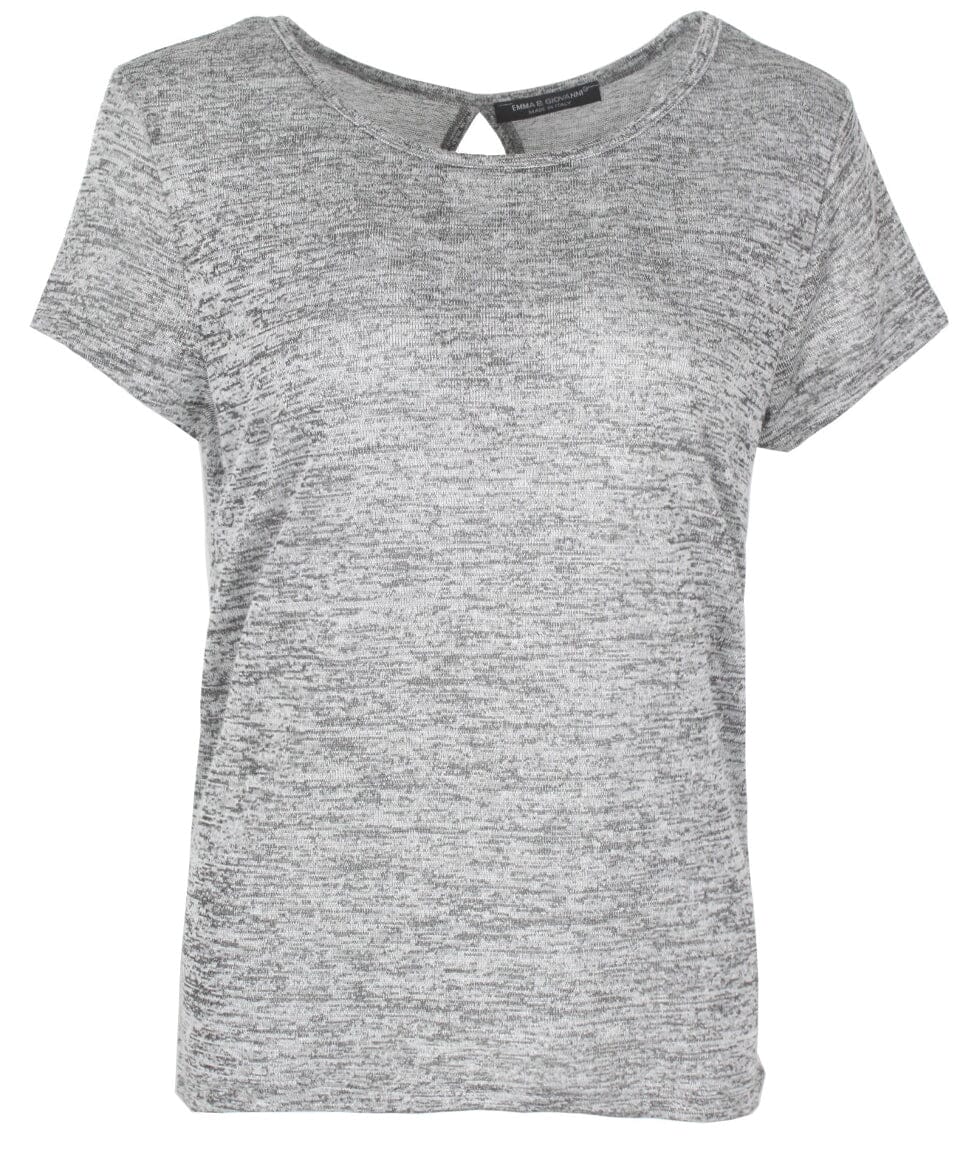 T shirt trous dos chiné haut