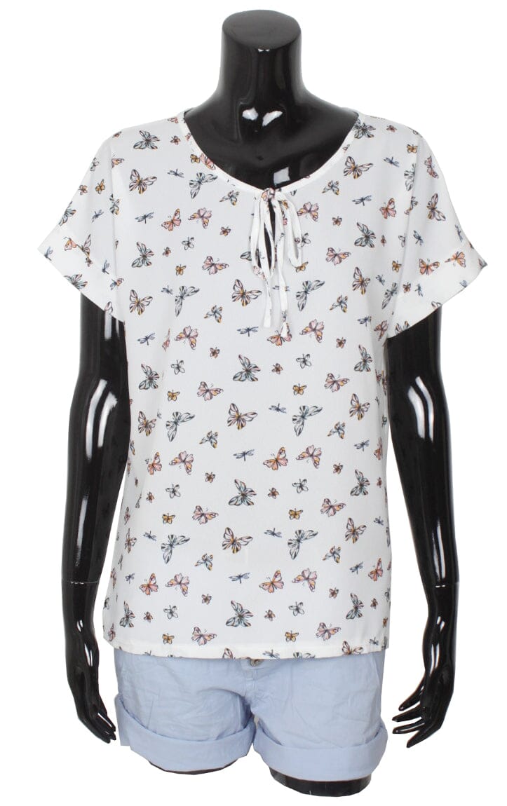 Chemisier voile imprimé femme haut