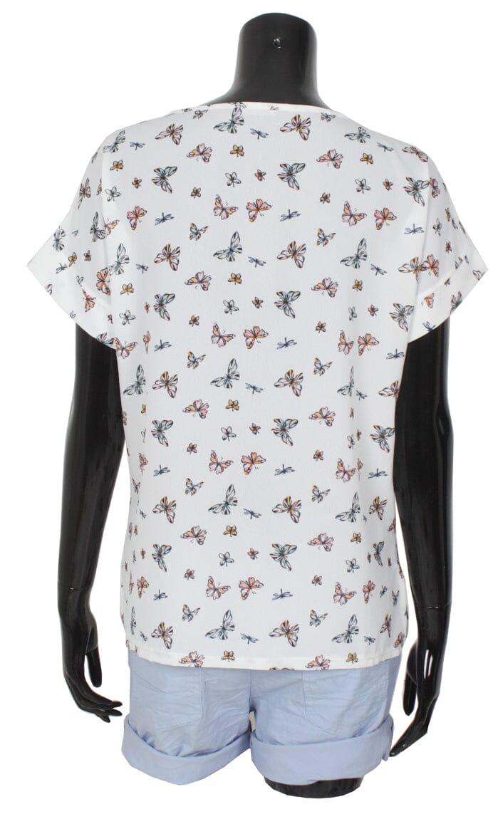 Chemisier voile imprimé femme haut