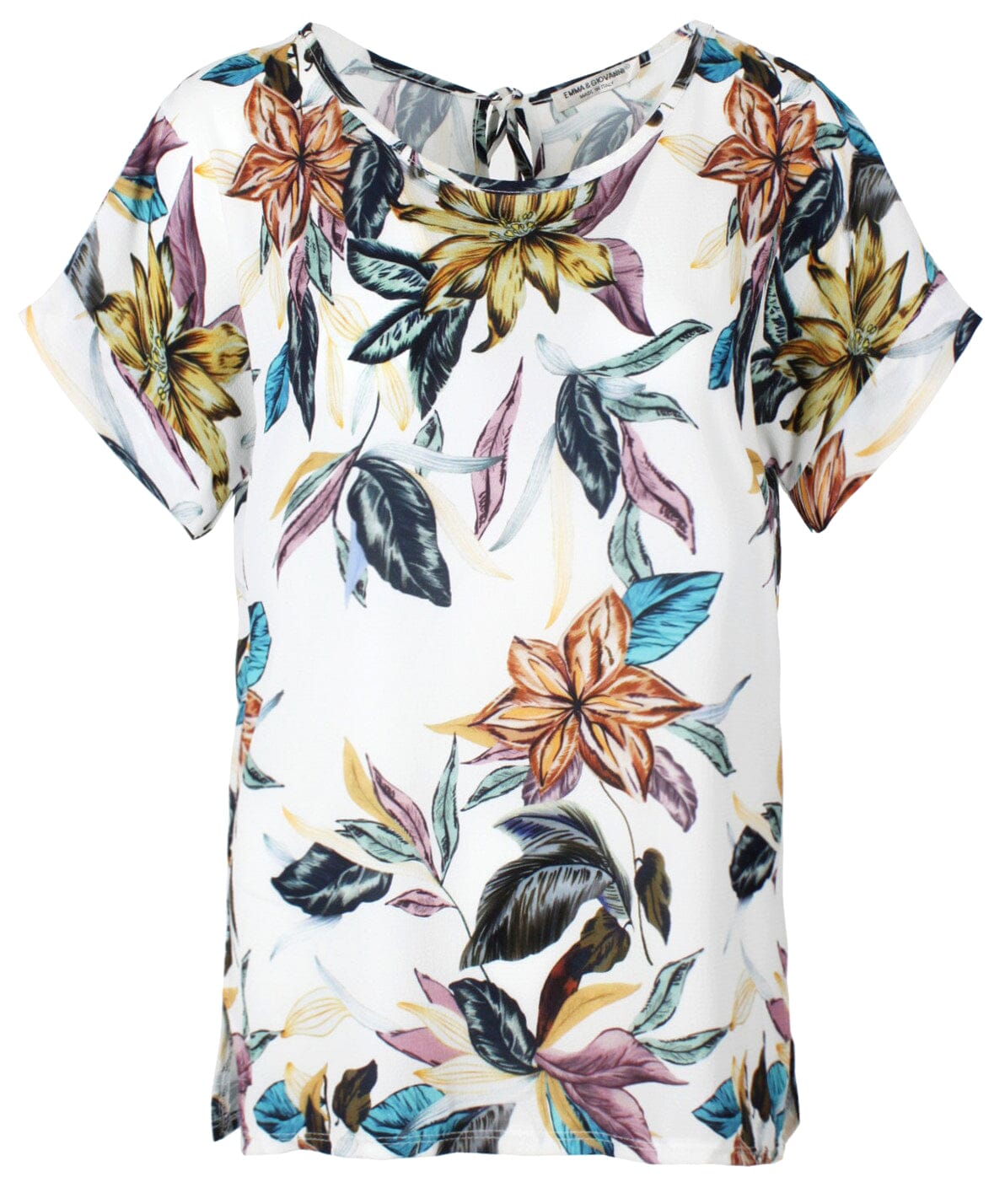 Blouse voile imprimé fleur haut