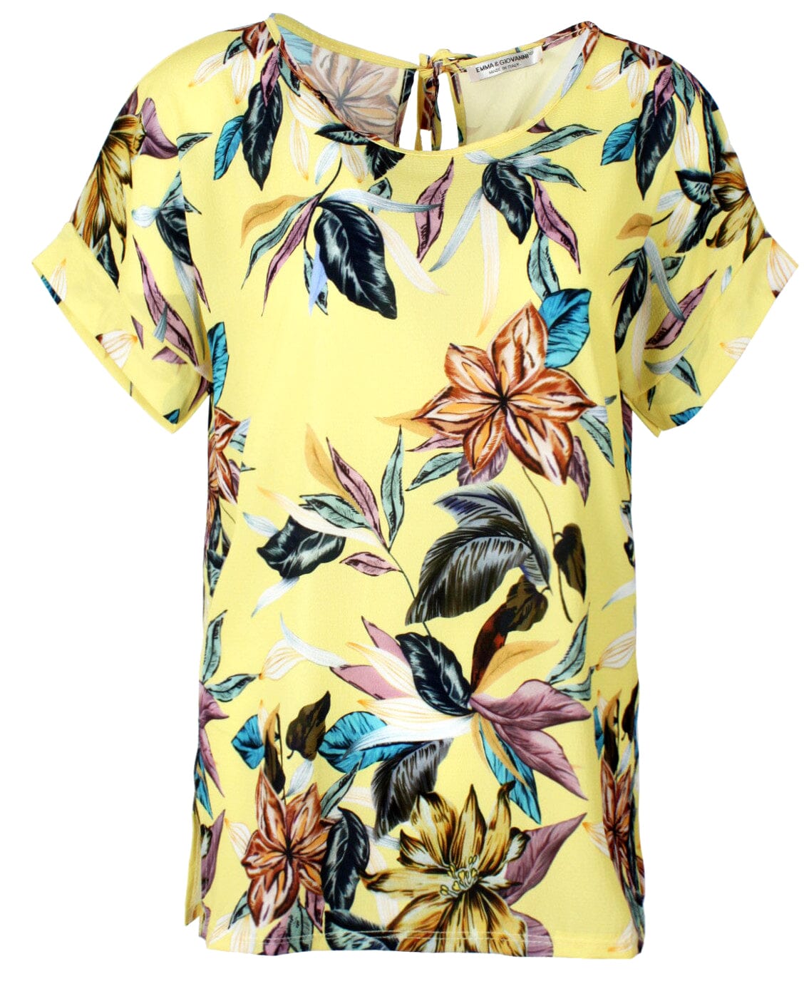 Chemisier voile imprimé fleur haut