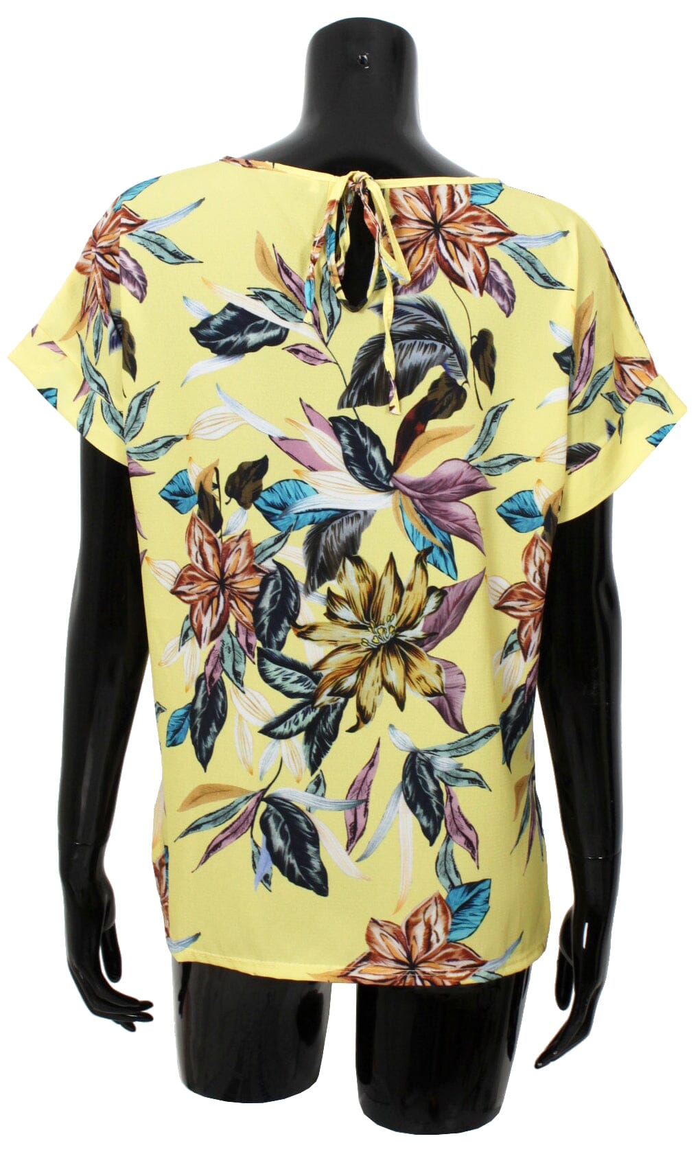 Chemisier voile imprimé fleur haut