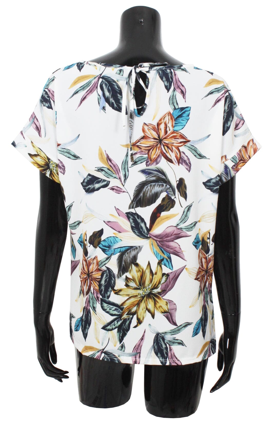 Blouse voile imprimé fleur haut