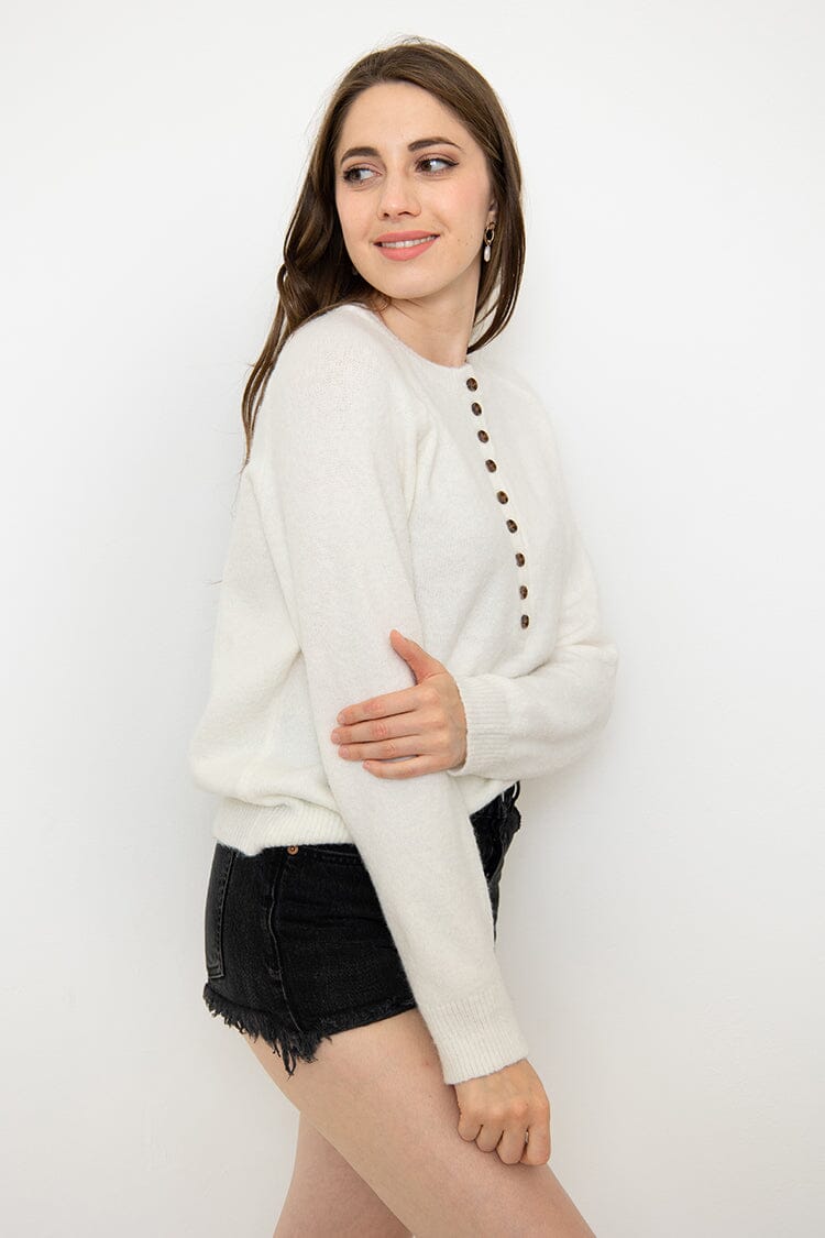 Pull avec boutons pull