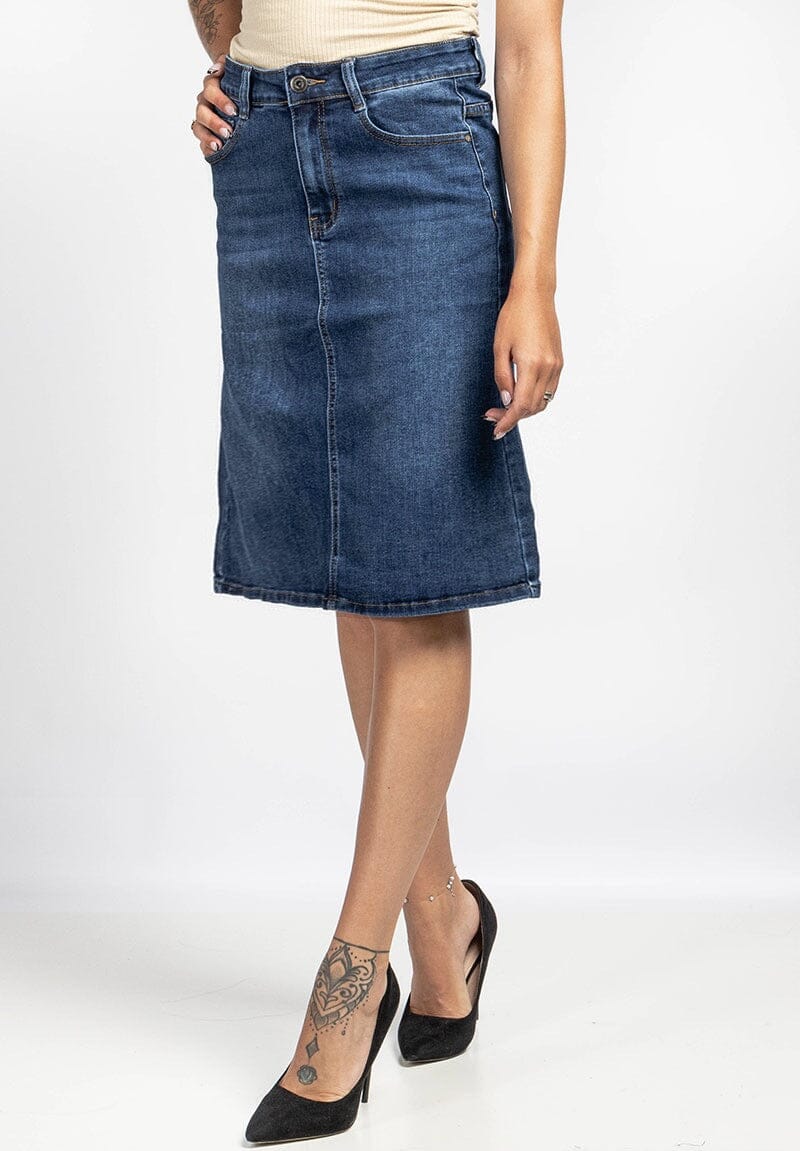 Jupe aux genoux Evasée jupe