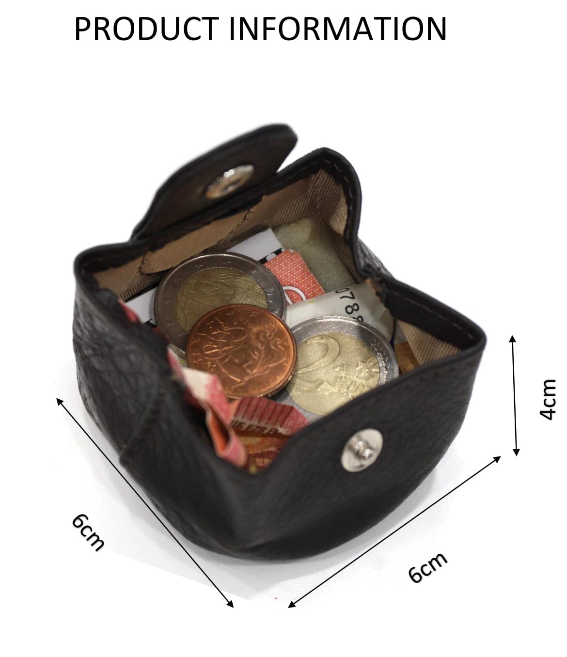 Mini Porte Pièce en Cuir Porte Monnaie