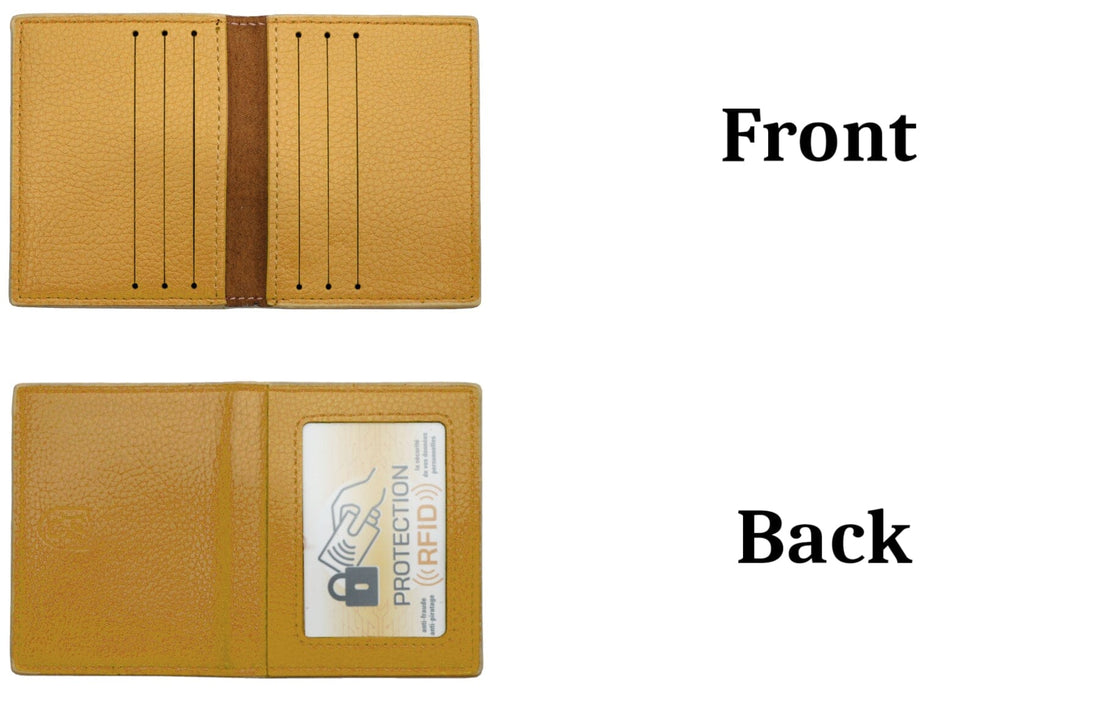 Porte carte de credit Moutarde porte de carte crédit