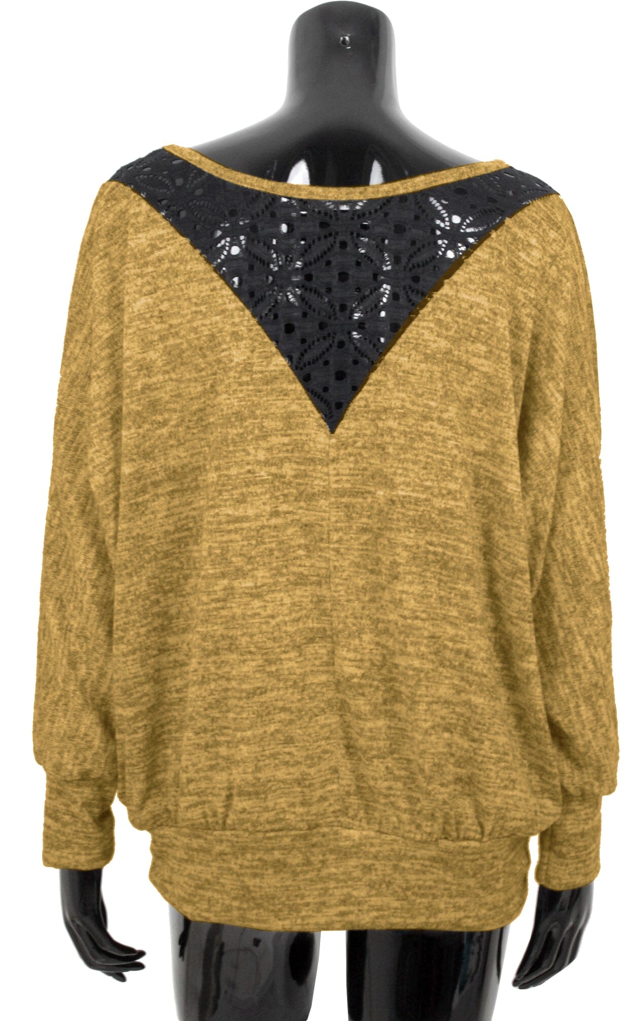 Haut dos dentelle femme sweat-pull