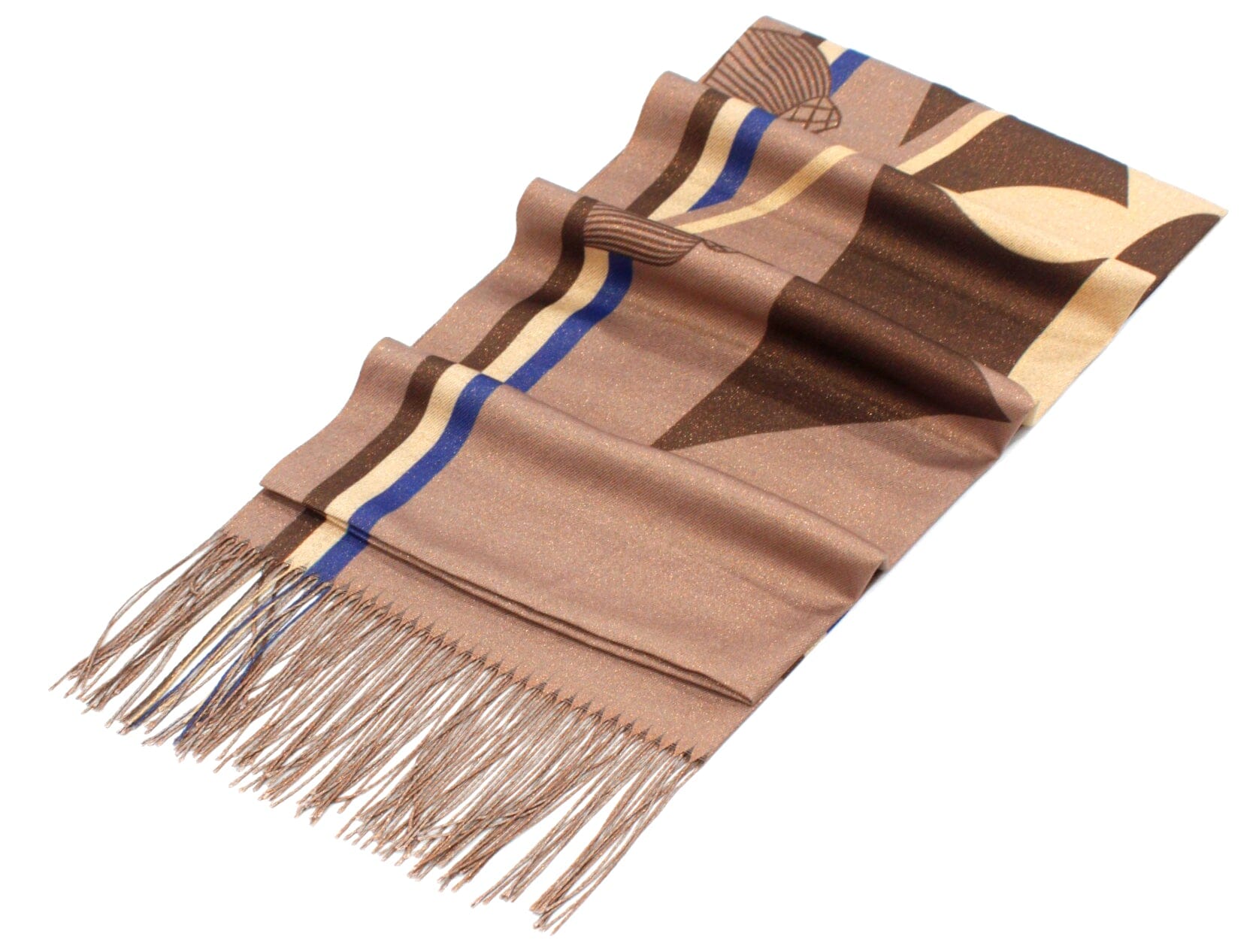 Écharpe Laine à Frange Pashimina