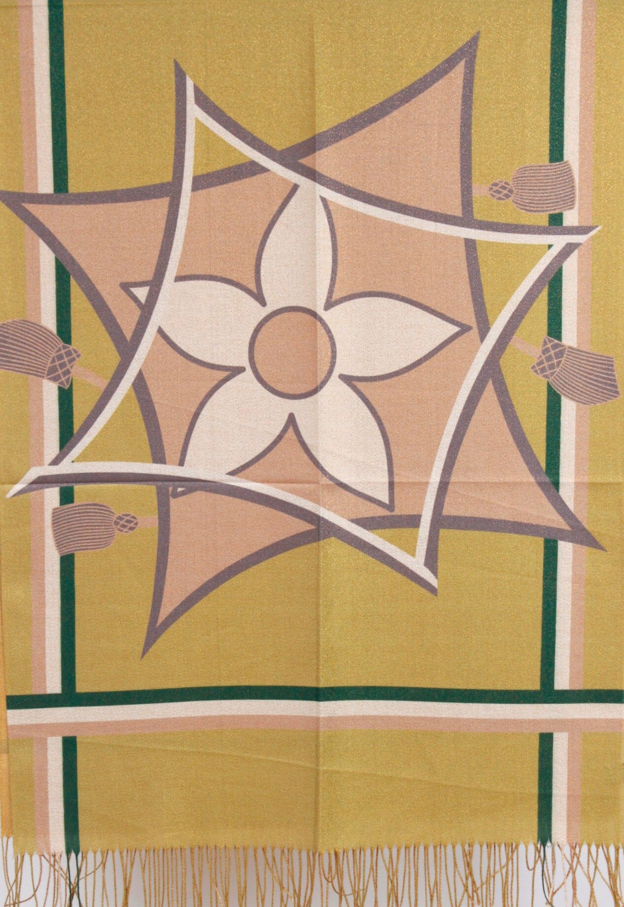 Grande Écharpe Laine à Frange Pashimina