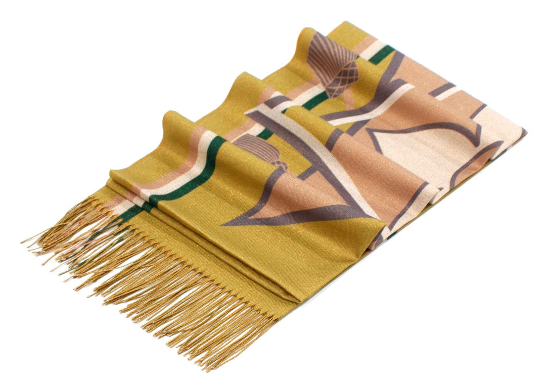 Grande Écharpe Laine à Frange Pashimina