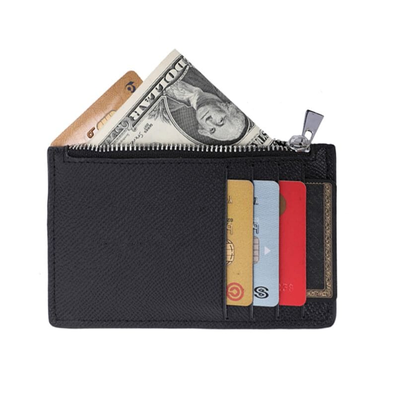 Porte Carte Monnaie avec Zip Porte Monnaie
