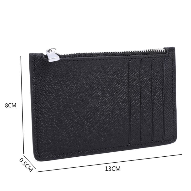 Porte Carte Monnaie avec Zip Porte Monnaie