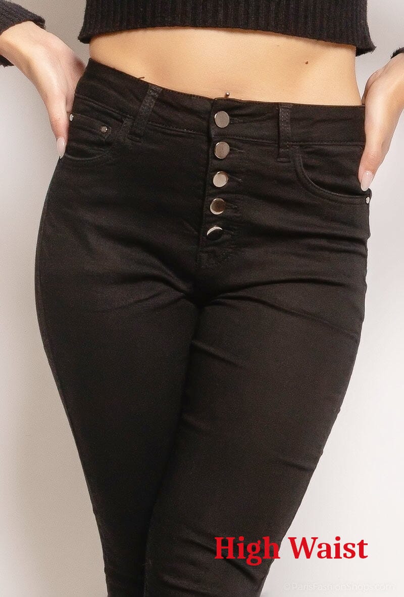 Jeans Slim, Taille Haute pantalon