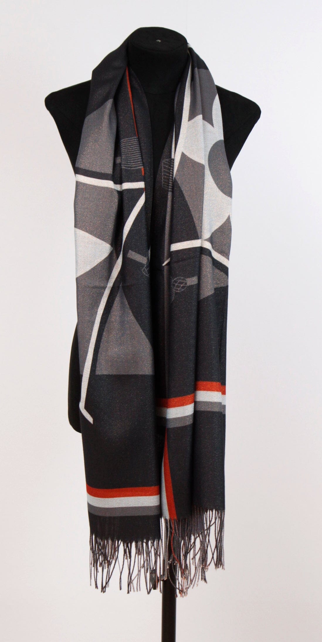 Foulard Laine à Frange Pashimina