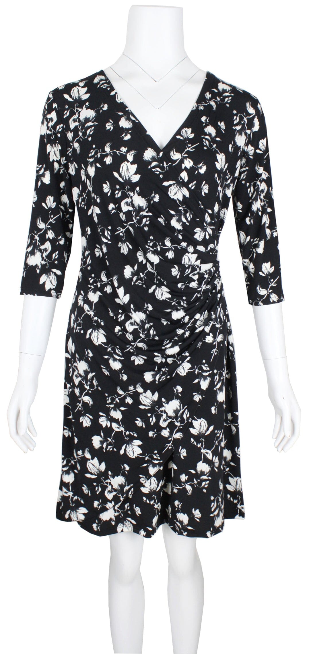 Robe longue imprimé Manches 3/4 Robe