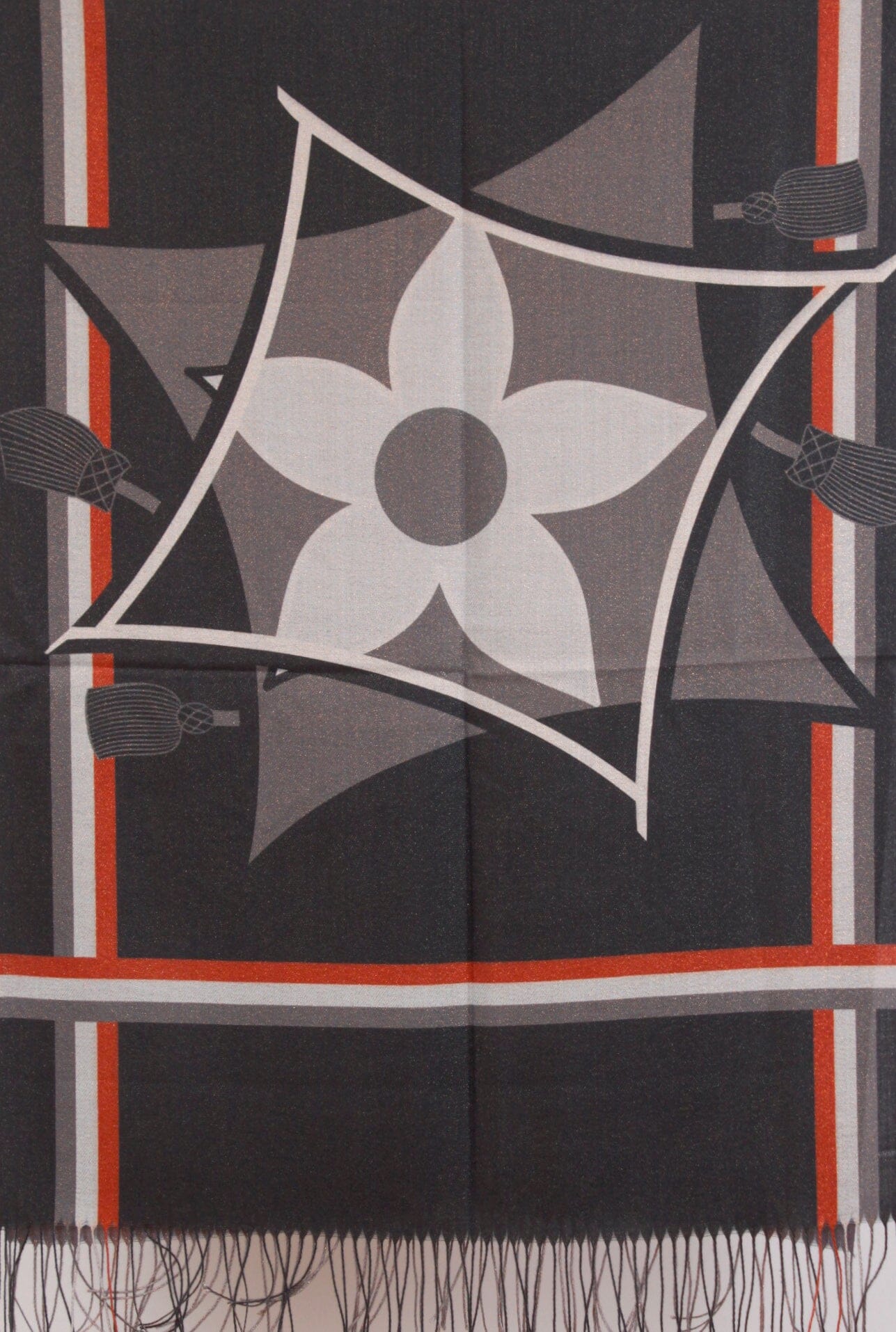 Foulard Laine à Frange Pashimina