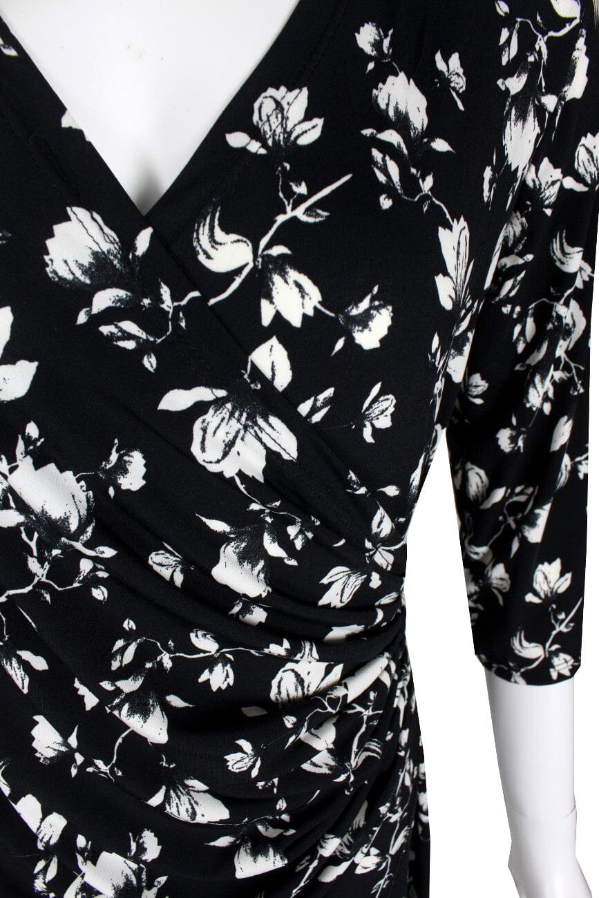 Robe longue imprimé Manches 3/4 Robe