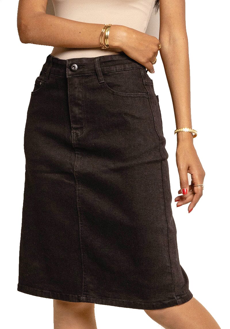 Jupe aux genoux Evasée jupe