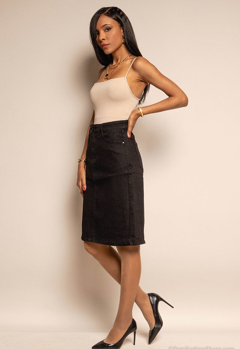 Jupe aux genoux Evasée jupe