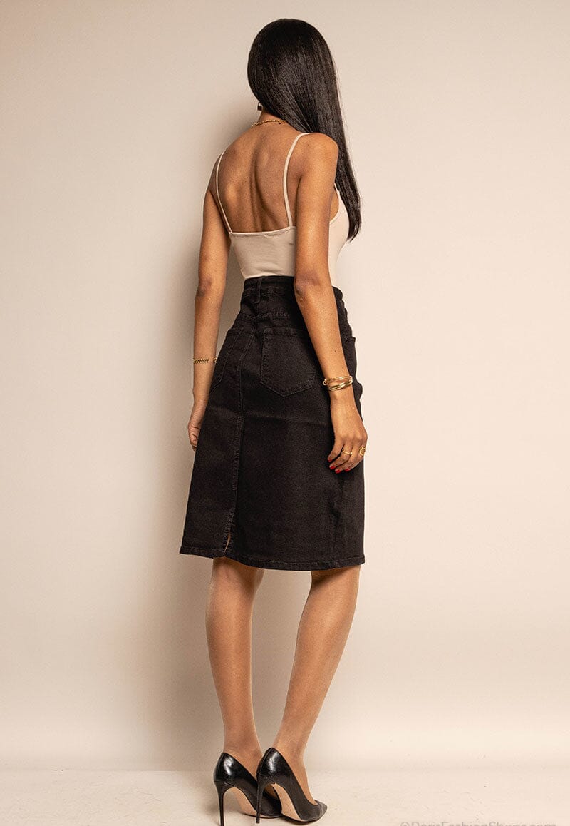 Jupe aux genoux Evasée jupe