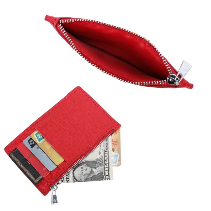 Porte Carte Monnaie avec Zip Porte Monnaie