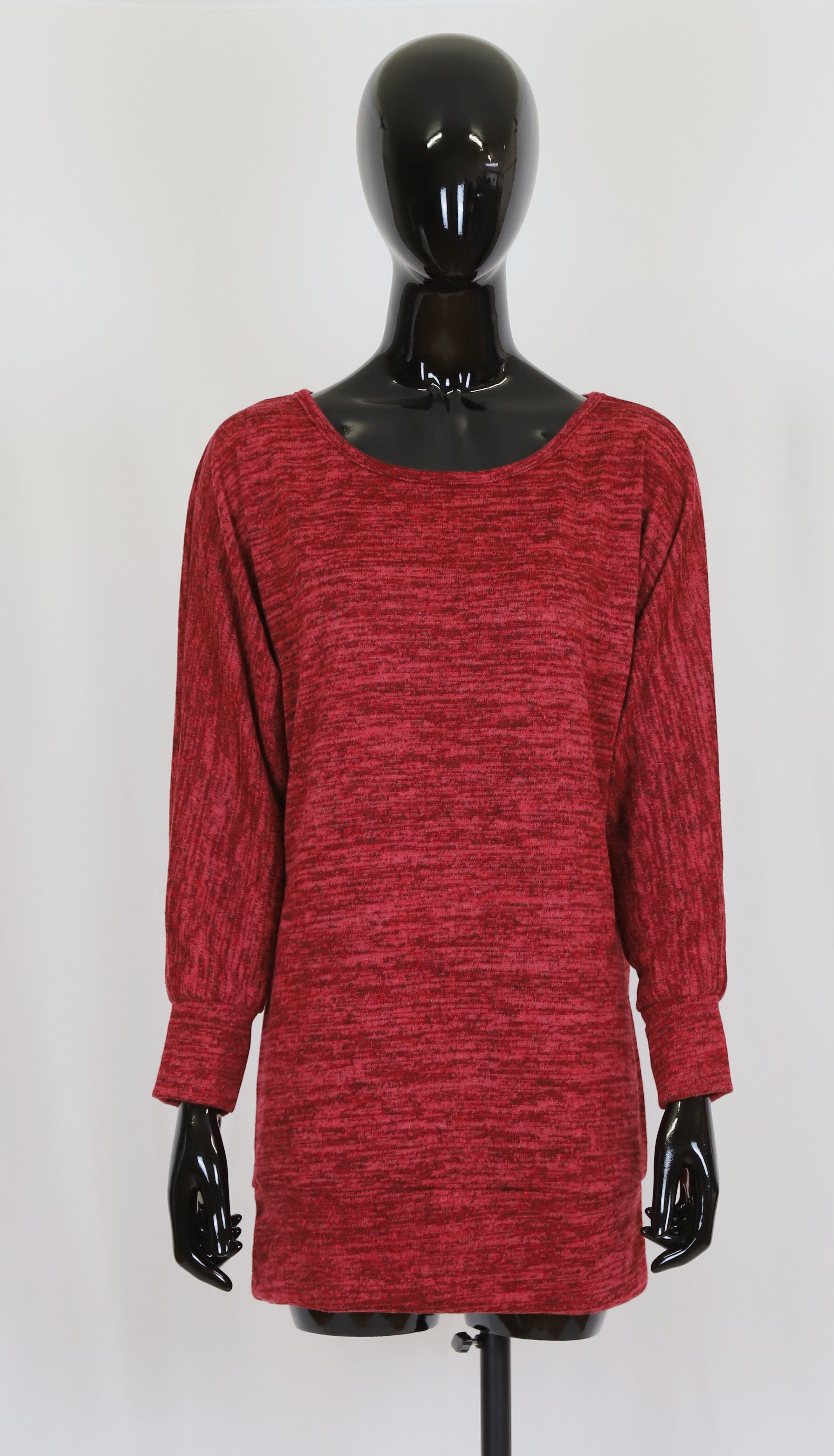 Tunique femme rouge pull